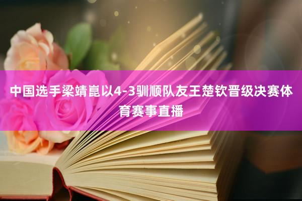中国选手梁靖崑以4-3驯顺队友王楚钦晋级决赛体育赛事直播