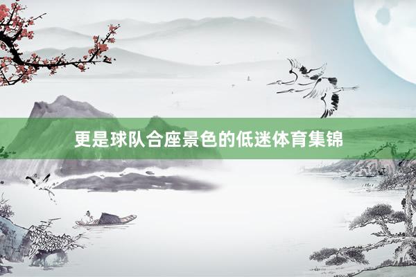 更是球队合座景色的低迷体育集锦