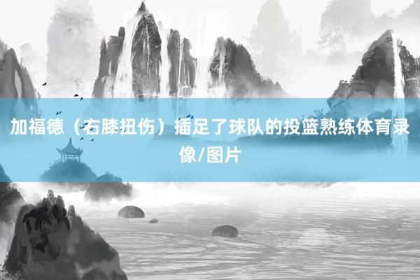 加福德（右膝扭伤）插足了球队的投篮熟练体育录像/图片
