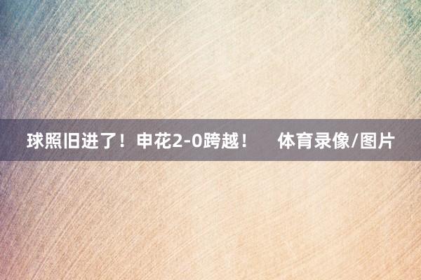 球照旧进了！申花2-0跨越！    体育录像/图片