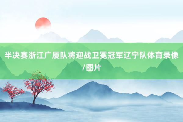 半决赛浙江广厦队将迎战卫冕冠军辽宁队体育录像/图片