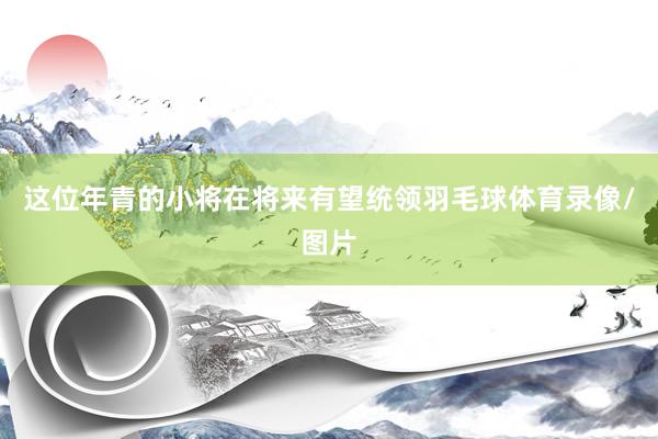 这位年青的小将在将来有望统领羽毛球体育录像/图片
