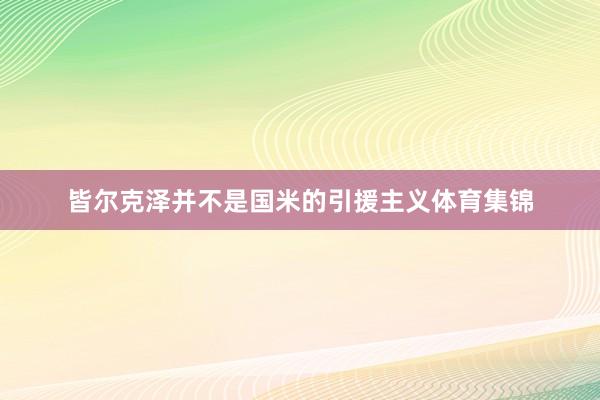 皆尔克泽并不是国米的引援主义体育集锦