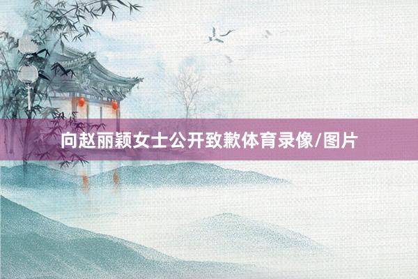 向赵丽颖女士公开致歉体育录像/图片