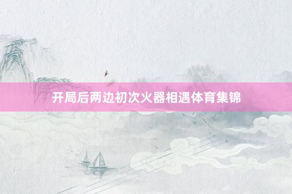 开局后两边初次火器相遇体育集锦