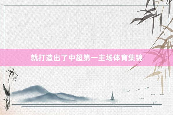 就打造出了中超第一主场体育集锦