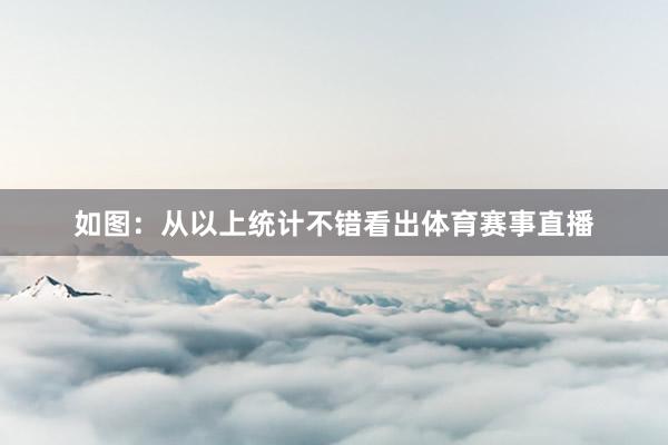 如图：　　从以上统计不错看出体育赛事直播