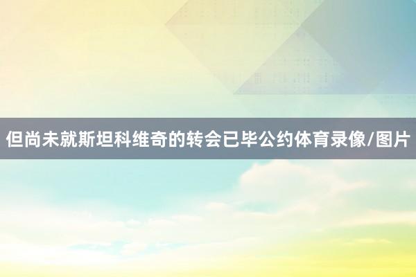 但尚未就斯坦科维奇的转会已毕公约体育录像/图片