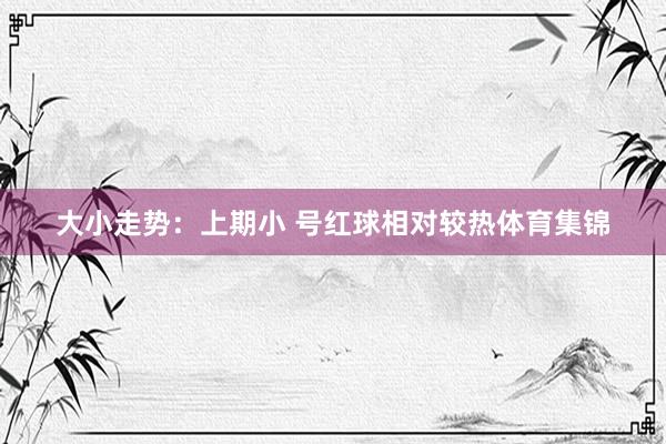 大小走势：上期小 号红球相对较热体育集锦