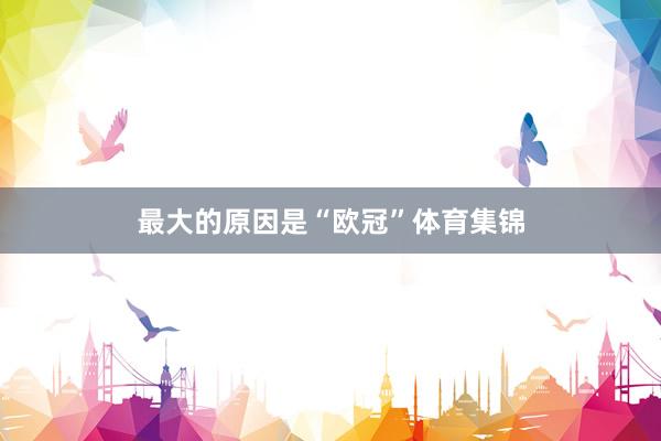 最大的原因是“欧冠”体育集锦