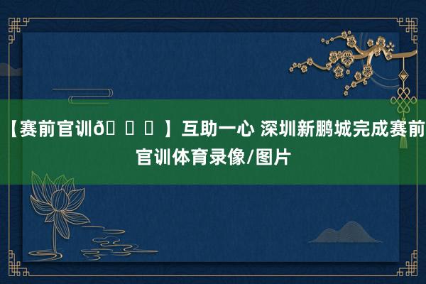 【赛前官训🏃】互助一心 深圳新鹏城完成赛前官训体育录像/图片