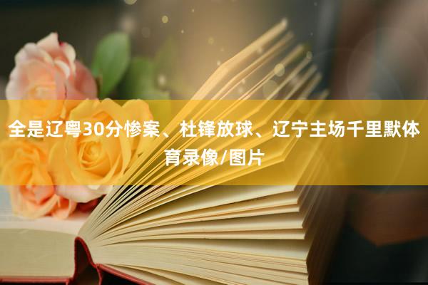 全是辽粤30分惨案、杜锋放球、辽宁主场千里默体育录像/图片