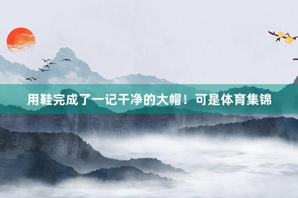 用鞋完成了一记干净的大帽！可是体育集锦