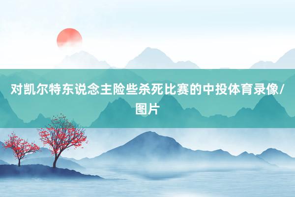 对凯尔特东说念主险些杀死比赛的中投体育录像/图片