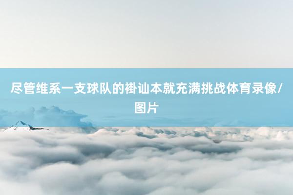 尽管维系一支球队的褂讪本就充满挑战体育录像/图片