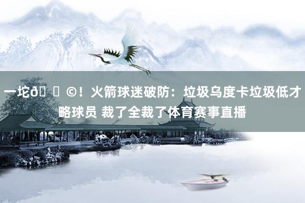 一坨💩！火箭球迷破防：垃圾乌度卡垃圾低才略球员 裁了全裁了体育赛事直播