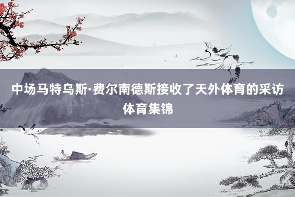 中场马特乌斯·费尔南德斯接收了天外体育的采访体育集锦