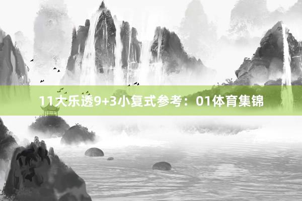 11　　大乐透9+3小复式参考：01体育集锦